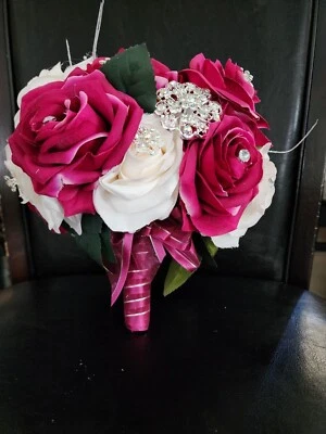 Ramos de lujo rosa y marfil para quincenera y boda Foto 1 de 4