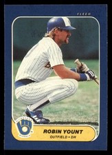 1986 Fleer Classic Miniatures Robin Yount #103 NM-MT Milwaukee Brewers