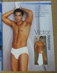 Playgirl Magazine NBC Passions James Hyde Victor Webster CAMERON MATHESON  - Picture 1 of 11