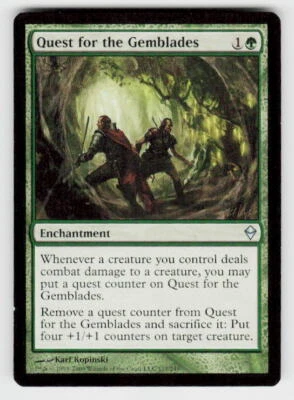 Zendikar #177 Quest for the Gemblades - Image 1 of 2