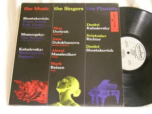 SHOSTAKOVICH / MUSSORGSKY / KABALEVSKY Mark Reizen Sviatoslav Richter Monitor LP - Imagen 1 de 2
