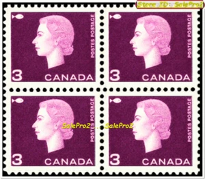 CANADA 1963 CANADIAN CENTENNIAL QUEEN ELIZABETH FV FACE 12 CENT MNH STAMP BLOCK - Picture 1 of 2