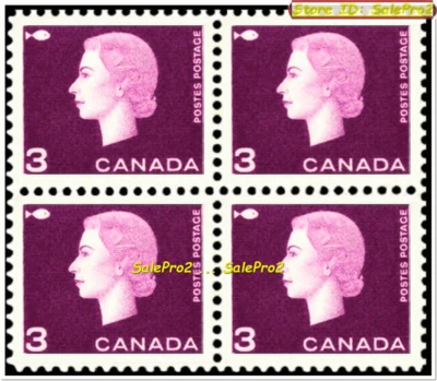 CANADA 1963 CANADIAN CENTENNIAL QUEEN ELIZABETH FV FACE 12 CENT MNH STAMP BLOCK - Image 1 of 2