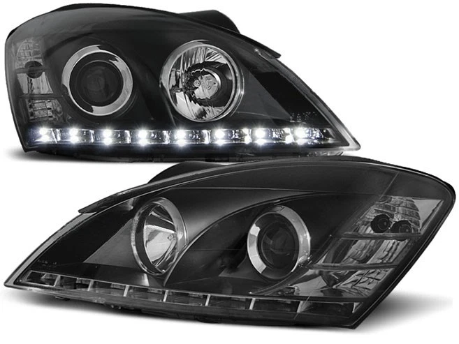 headlights for KIA CEED 2006 2007 2008 2009 daylight black LHD - Image 1 of 1