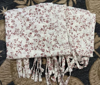 Набор занавесок IKEA Hassleklocka с цветочным рисунком завязка 57x98 дюймов прозрачная фильтрация света - Изображение 1 из 4