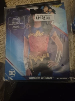 Wonder Woman Adult 6 Piece Costume Adult L/XL NEW - 6 piece super hero - Image 1 of 2