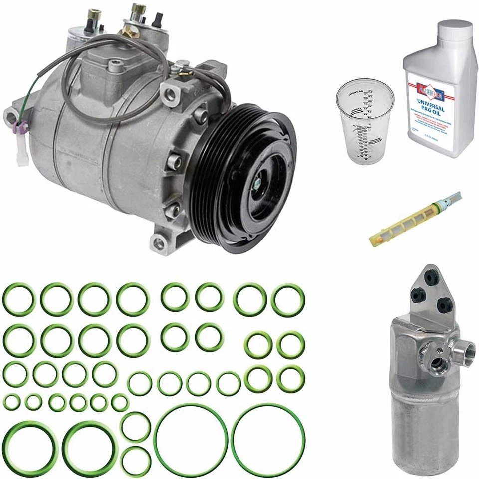 Compresor de aire acondicionado Omega para Audi S6 S8 2003 con kit de reparación de aire acondicionado GAP Foto 1 de 1