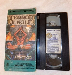 Terror in the Jungle VHS Tape, Cult Horror Adventure Rare HTF OOP Vtg Video - Picture 1 of 10