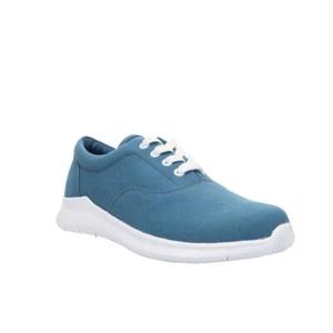 PROPET WAA192C FLICKER WOMENS BLUE CANVAS LACE UP SNEAKER 10 4E - Picture 1 of 3