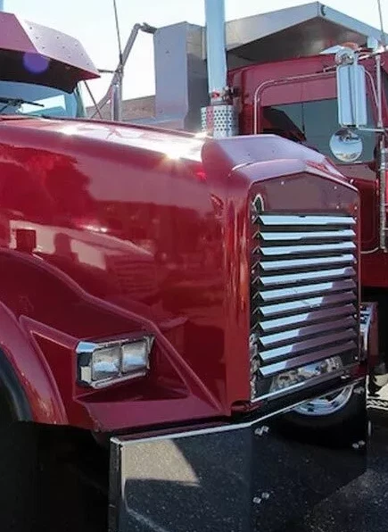 Grelha de capô de substituição Kenworth T800 com barras estilo persiana 1995 e mais nova - Imagem 1 de 2