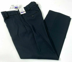 BLAUER 8650W WOMENS 8 X 36 UNHEMMED 4 POCKET POLYESTER PANTS DARK NAVY - Picture 1 of 5