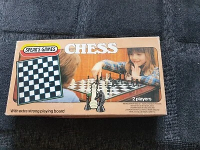 Vintage Spear's Games Chess Set Board Game, Complete with manual Large  35x35 CM - Image 1 of 4