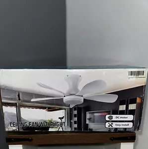 33In Black Low Profile Ceiling Fans with Lights and Remote/APP Control, Moder... - Picture 1 of 10