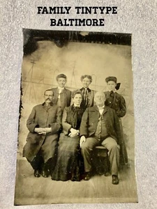Family Tintype : From Baltimore Maryland - Picture 1 of 11