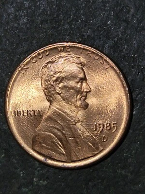 1985-D Lincoln Memorial Cent DDO/DDR RB AU - Image 1 of 2