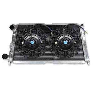 Aluminum Radiator+Fans for 1994-1999 Fiat Punto 176 GT Turbo 1.4L MT 1995 1996 - Picture 1 of 13