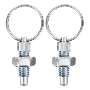 2 Pcs Position Pin Spring Industrial Plungers Shaft Locking Loaded - Picture 1 of 12