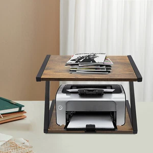 Support de moniteur rehausseur de moniteur support d'imprimante étagère support de bureau bois - Photo 1/19