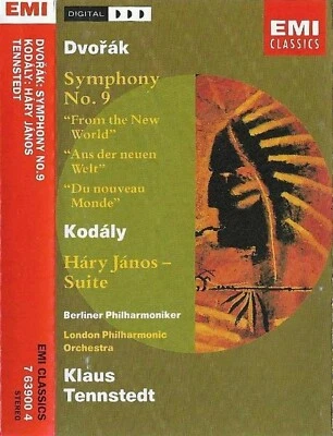TENNSTEDT DVORAK SYMPHONY NO 9 KODALY HARY JANOS SUITE CASSETTE ALBUM EMI  - Image 1 of 4