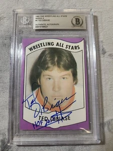 Ted Dibiase Signed ROOKIE 1982 PWE All Star Card #4 Beckett - Picture 1 of 10