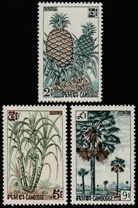 ✔️ CAMBODIA 1962 - FLORA FRUITS - Sc. 112/114 Mi. 143/145 MNH ** [1KHP143] - Picture 1 of 1