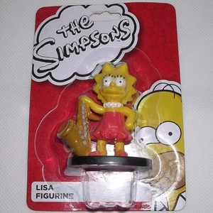 2015 The Simpsons 100% Official Lisa Saxophone Figurine 2.3” Monogram NEW SEALED - Picture 1 of 4