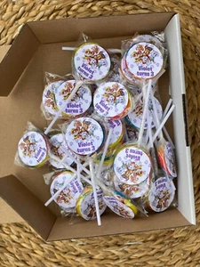 10 x Paw Patrol Girls Round Lollipop Personalised Party Favour Birthday Gift - Picture 1 of 1