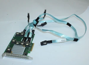 HP 761879-001 HPE PCIe3.0x8 12Gb/s SAS Expander DL380G9/10 876907-001 avec câbles - Photo 1/3