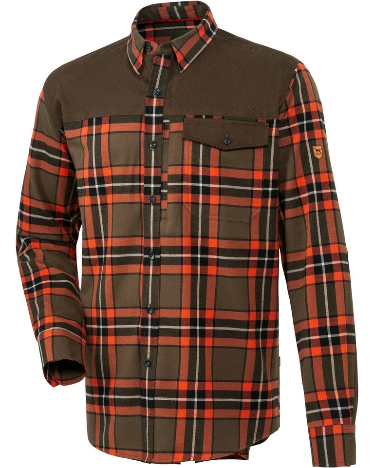 Parforce Jagdhemd Mosel Rundhals Langarm kariert Herren NEU - Bild 1 von 1