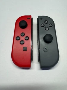Nintendo Switch Red & Black Joy Con L & R Fully Tested No Stick Drift - Picture 1 of 5