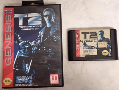 T2 Terminator 2 Sega Genesis ~NO Manual - Image 1 of 4