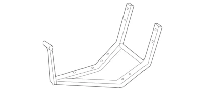 Mercedes Benz G500 G550 G 65 63 AMG 2006-2018 Left Skid Plate Clamp 4638800166 - Image 1 of 3