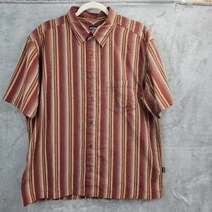 Kuhl shirt mens XL striped button up front pocket light weight casual hiking - Picture 1 of 13