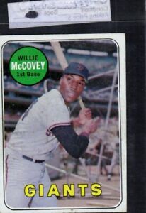 1969 TOPPS #440 WILLIE MCCOVEY WHITE LETTER WL HOF GIANTS 9TH YEAR CARD RARE WOW