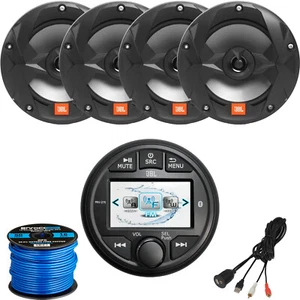 JBL PRV-275 Radio, 4 x JBL OEM Replacement 6.5" Speaker, Speaker Wire, AUX Mount - Picture 1 of 6