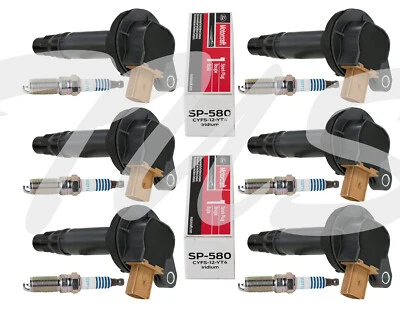 Set of 6 Ignition Coil + 6 Spark Plug 2015 - 2020 Ford Transit 250 Turbocharged - Image 1 of 4
