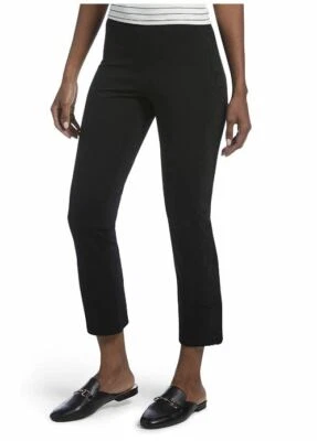 Hue Lace Tuxedo Stripe Cropped Tregging Trouser Leggings Sz Small U18718 - Image 1 of 4