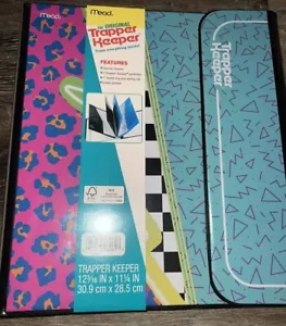 Trapper Keeper ~ raccoglitore cartella portafoglio retrò 2021 idromele (E) 12 3/16" x 11 1/4" - Foto 1 di 6