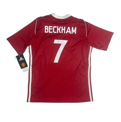Camiseta David Beckham, RONALDO, Adidas, Manchester United, juvenil mediana, nueva/etiqueta Foto 1 de 4