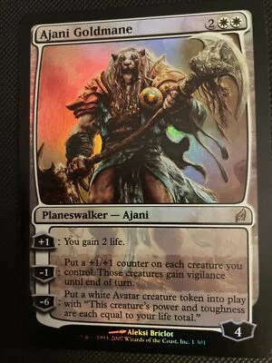 Ajani Goldmane FOIL Lorwyn NM/MINT White Rare MAGIC MTG CARD Gradable - Image 1 of 4