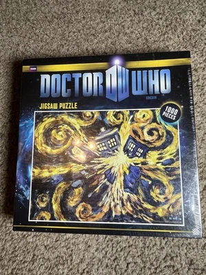 Doctor Who BBC Exploding Tardis 550 Piece Van Gogh Jigsaw Puzzle New Sealed - Image 1 of 2