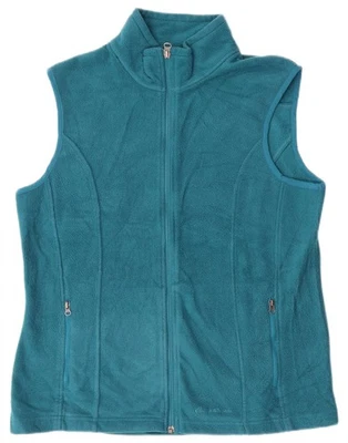 EDDIE BAUER Womens Fleece Gilet UK 16 Large Turquoise Polyester CA17 - Image 1 of 3