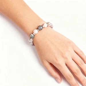 Elegante Pulsera de Cuentas para Mujer Hecha a Mano Cuentas de Piedra Natural Regalo de Navidad - Imagen 1 de 13