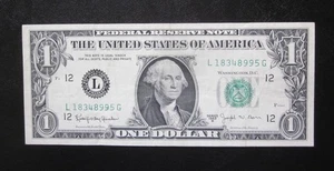 1963 B $1 ONE DOLLAR JOSEPH BARR NOTE FRN SAN FRANCISCO "L" VF/XF Banknote - Picture 1 of 2