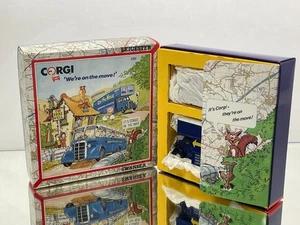 CORGI C82 WE'RE ON THE MOVE BEDFORD COACH + LUTON VAN SET -1:50- GOOD IN BOX - Picture 1 of 6