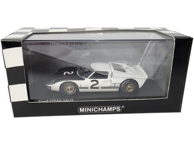 MINICHAMPS 1/43 Ford GT40 MkII #2 1966 Le Mans Winner Diecast Model Car Limited - Image 1 of 4