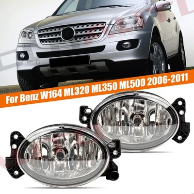 Pair Fog Light Lamp For Mercedes Benz W164 ML320 ML350 ML500 2006 2007 2008 2009 - Image 1 of 4