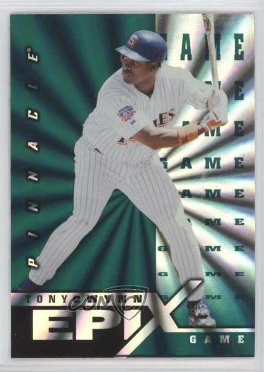 1998 Pinnacle Epix Game Emerald Tony Gwynn #E9 HOF - Image 1 of 2