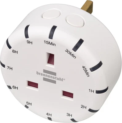 Digital Countdown Timer Plug Socket with LED Display - Adjustable in 12 Steps, I - Image 1 of 4