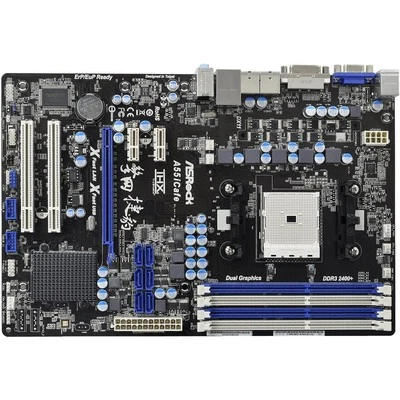 ASROCK A55iCafe Motherboards AMD A55 DDR3 Socket FM1 ATX - Image 1 of 3